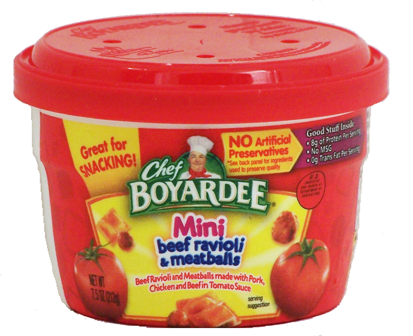 Chef Boyardee Mini mini beef ravioli & meatballs in tomato sauce Full-Size Picture